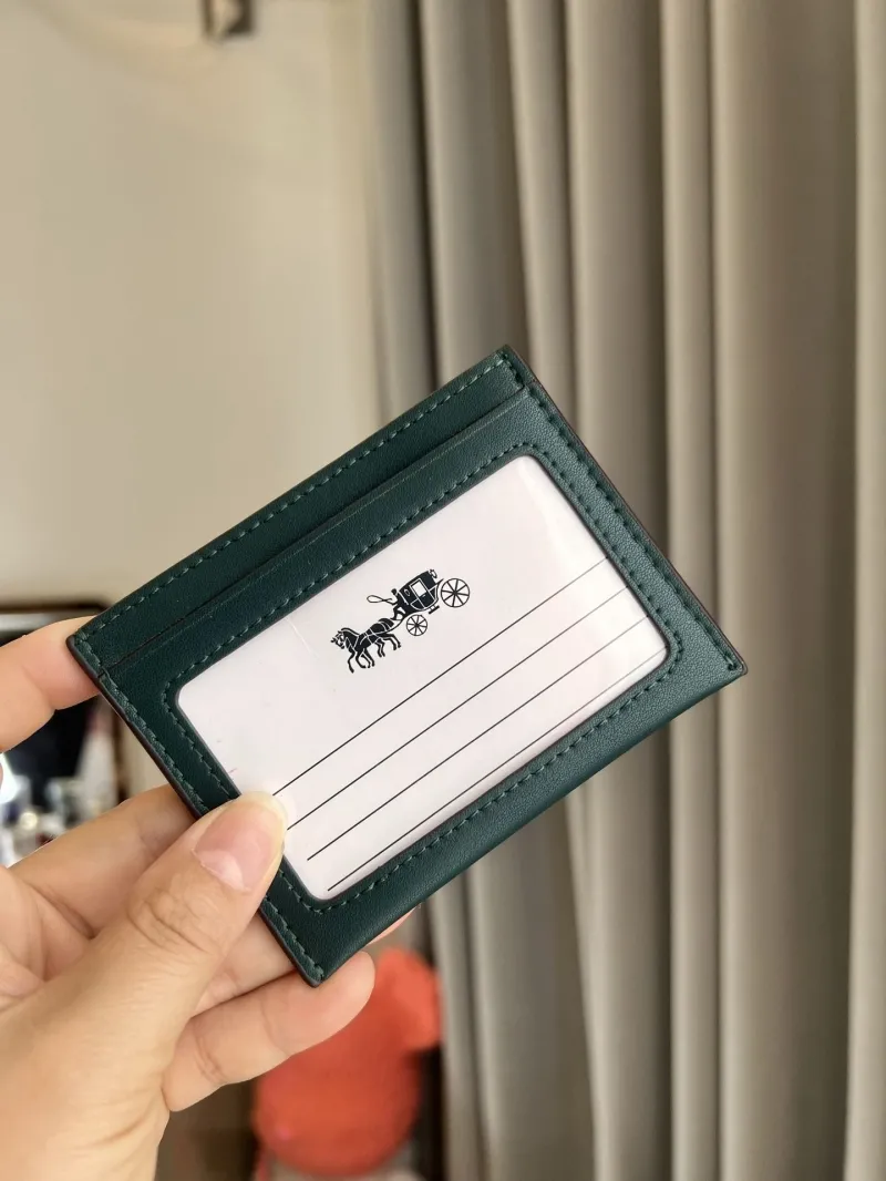 Coach Dark Green Disney Mickey Mouse Card Holder - Image 7