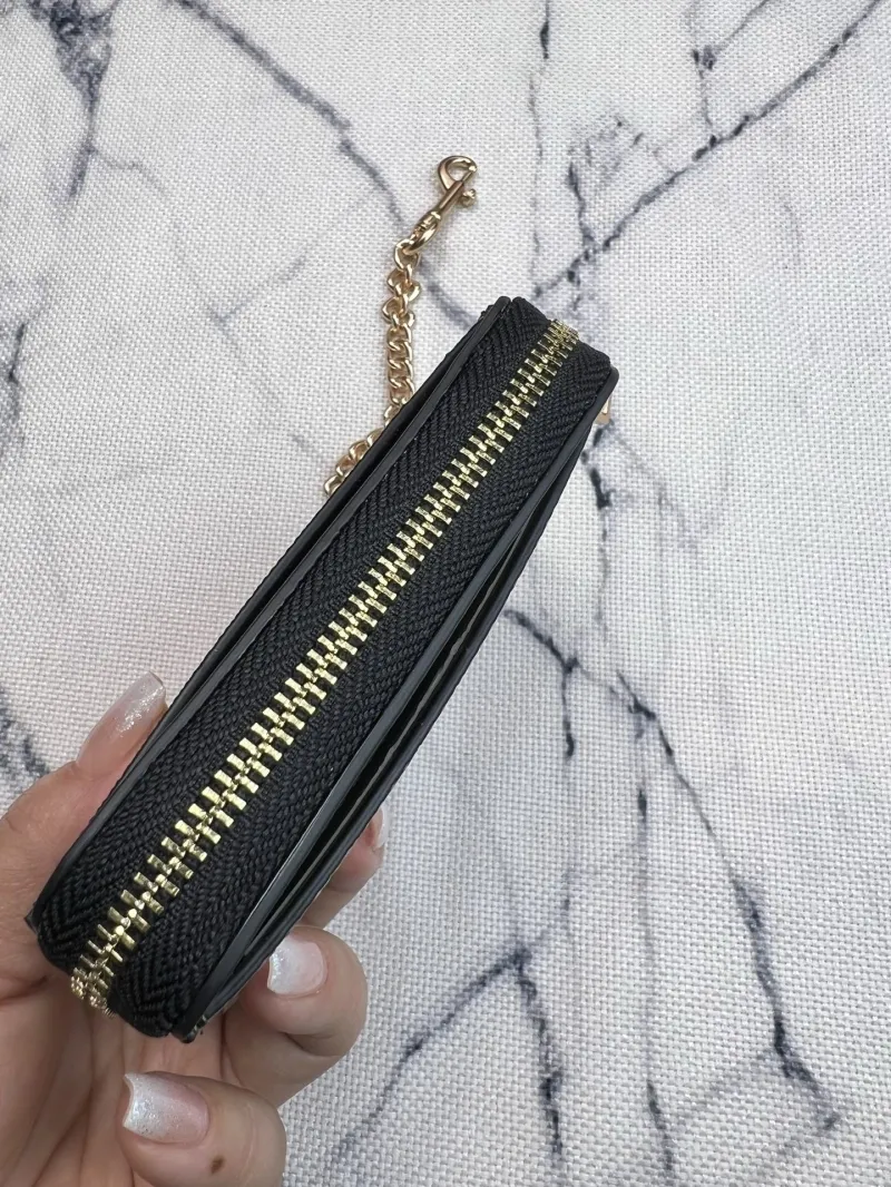 Coach Halloween Print Zip Card Case with Chain - Image 7