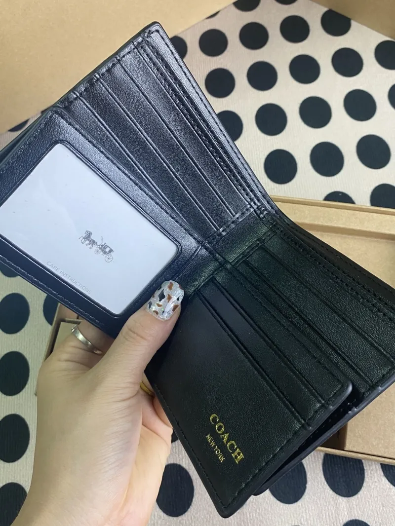 Coach Signature Wallet Card Case Keychain Set - Image 7