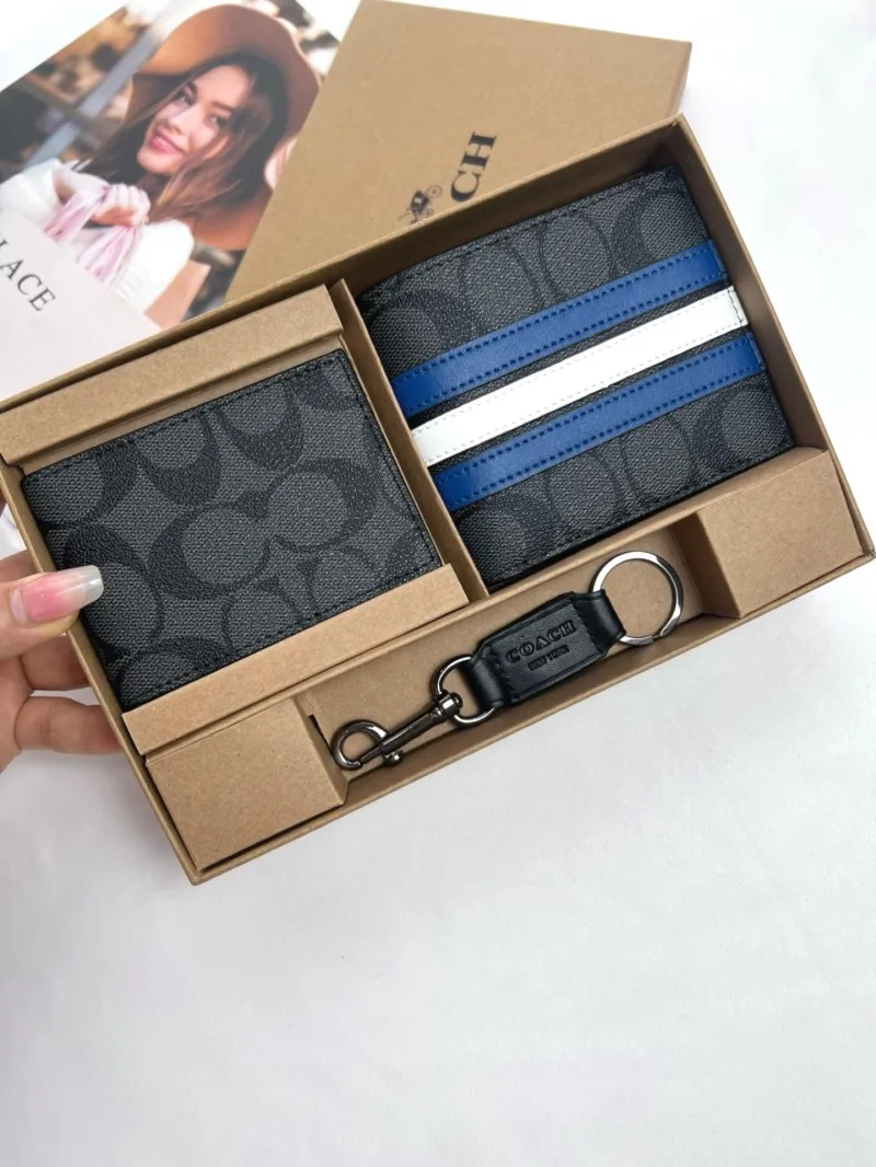 Alternative view of Coach Black Wallet and Keychain Gift Set