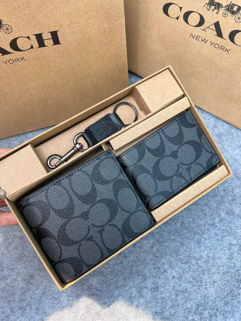 Alternative view of Coach Black Wallet and Keychain Gift Set