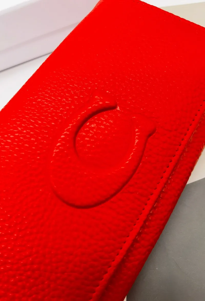 Coach Women's Red Leather Continental Wallet - Image 7