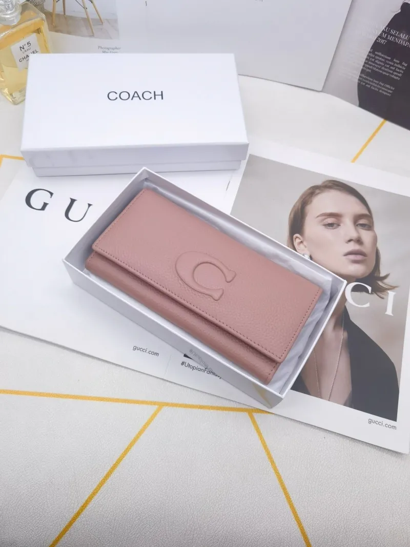 Coach Leather Long Wallet for Women - Image 3