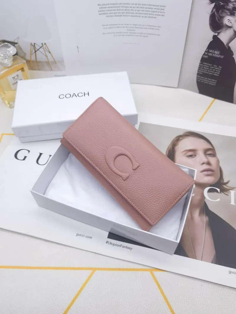 Coach Leather Long Wallet for Women - Image 4
