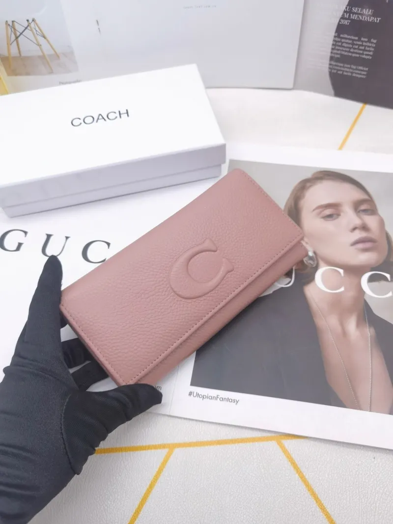 Coach Leather Long Wallet for Women - Image 5