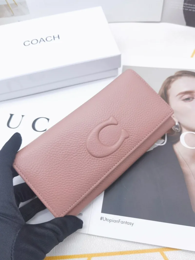 Coach Leather Long Wallet for Women - Image 6