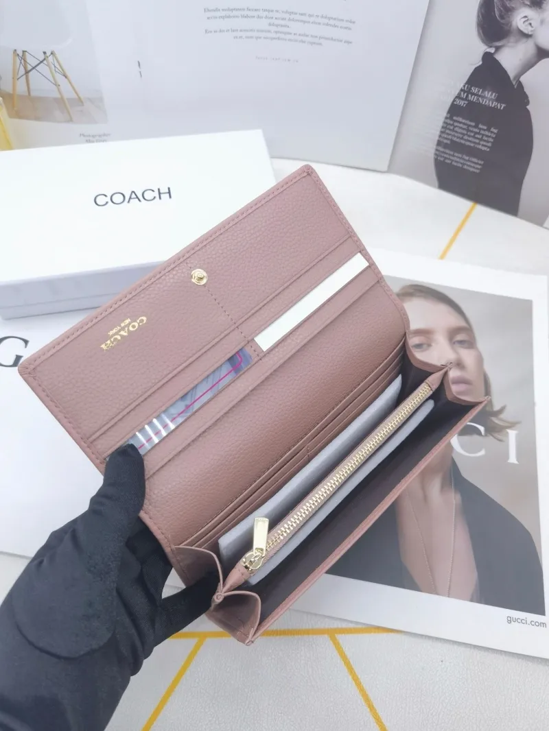 Coach Leather Long Wallet for Women - Image 9