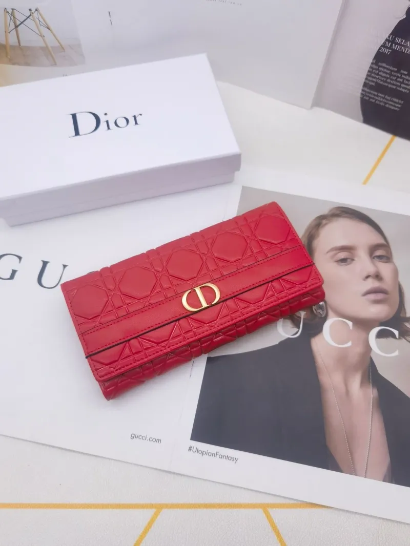 Alternative view of Dior 8602 Quilted Leather Long Wallet
