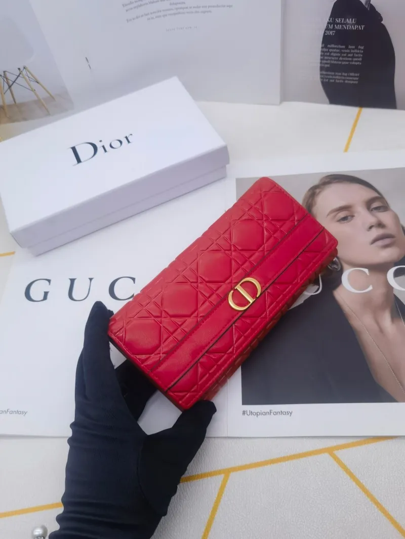 Dior 8602 Quilted Leather Long Wallet - Image 5