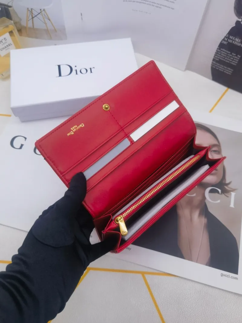 Dior 8602 Quilted Leather Long Wallet - Image 9