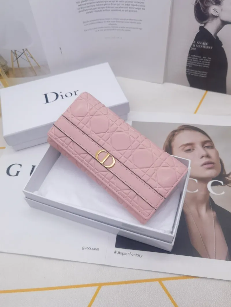 Dior 8602 Women's Long Leather Wallet - Image 4