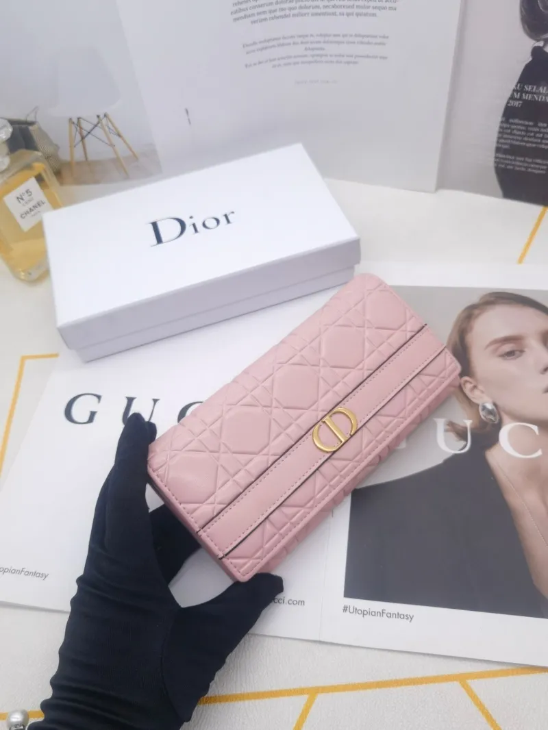 Dior 8602 Women's Long Leather Wallet - Image 5