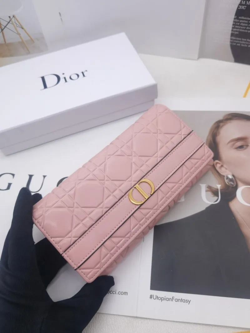Dior 8602 Women's Long Leather Wallet - Image 6