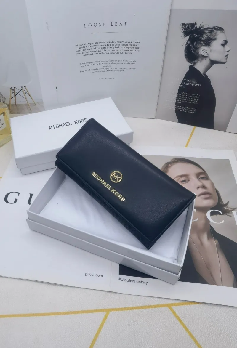 Michael Kors Long Leather Wallet - Image 4