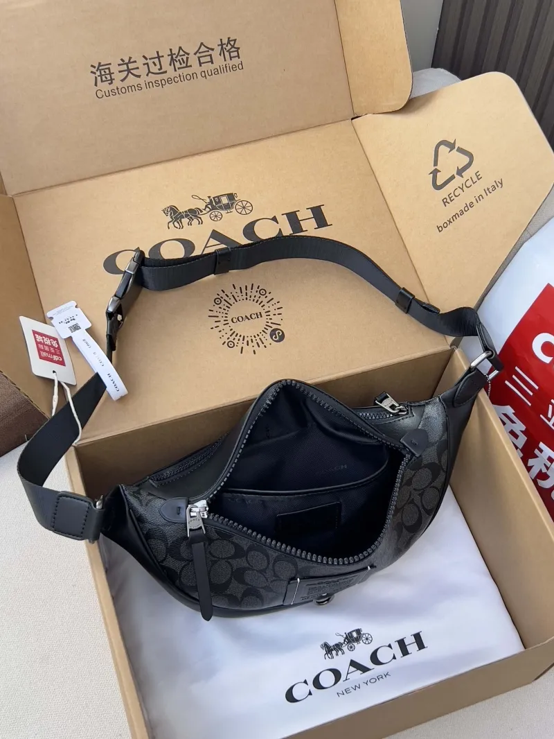 Coach Black Waist Chest Pack - Image 5