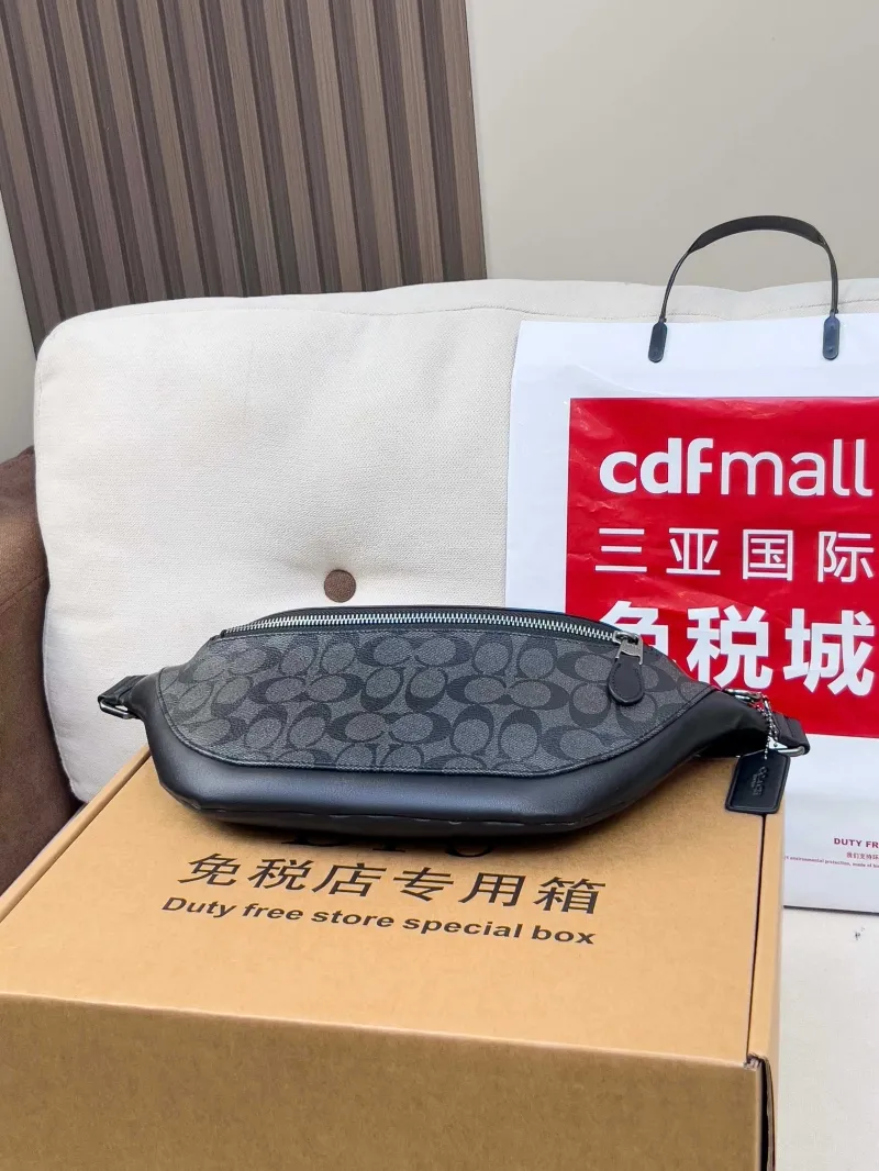 Coach Black Signature Waist Pack - Image 3