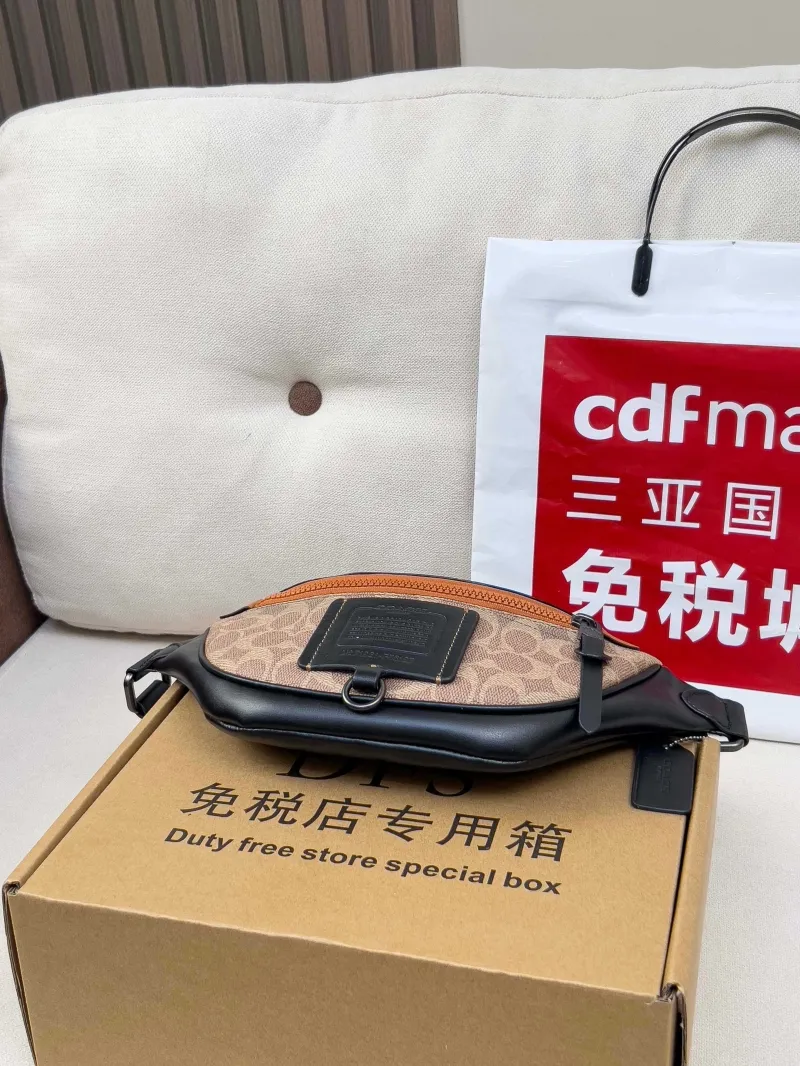 Coach Brown Black Waist Chest Pack - Image 3
