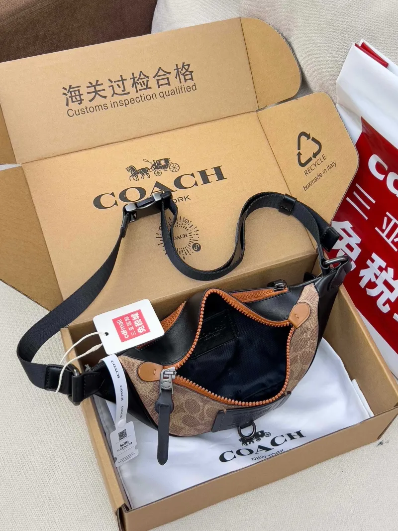 Coach Brown Black Waist Chest Pack - Image 5