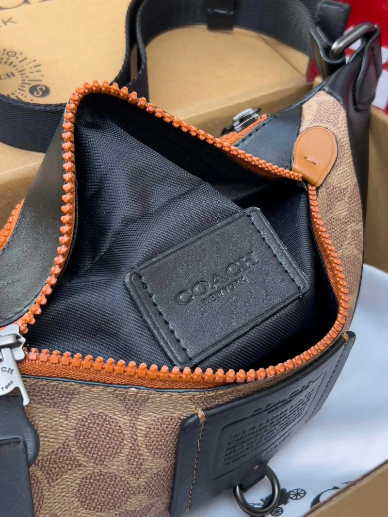Coach Brown Black Waist Chest Pack - Image 6